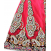 Glamorous Pink Colored Net Lehenga Saree